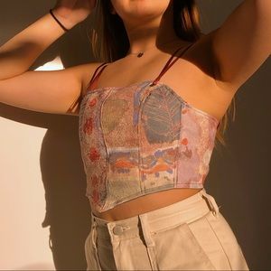 Handmade Reworked Corset Top